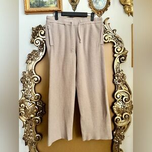 FIGS Taupe Beige Knit Pants Excellent Condition Medium